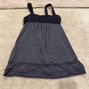lululemon athletica Black and Gray Tank Top size 4